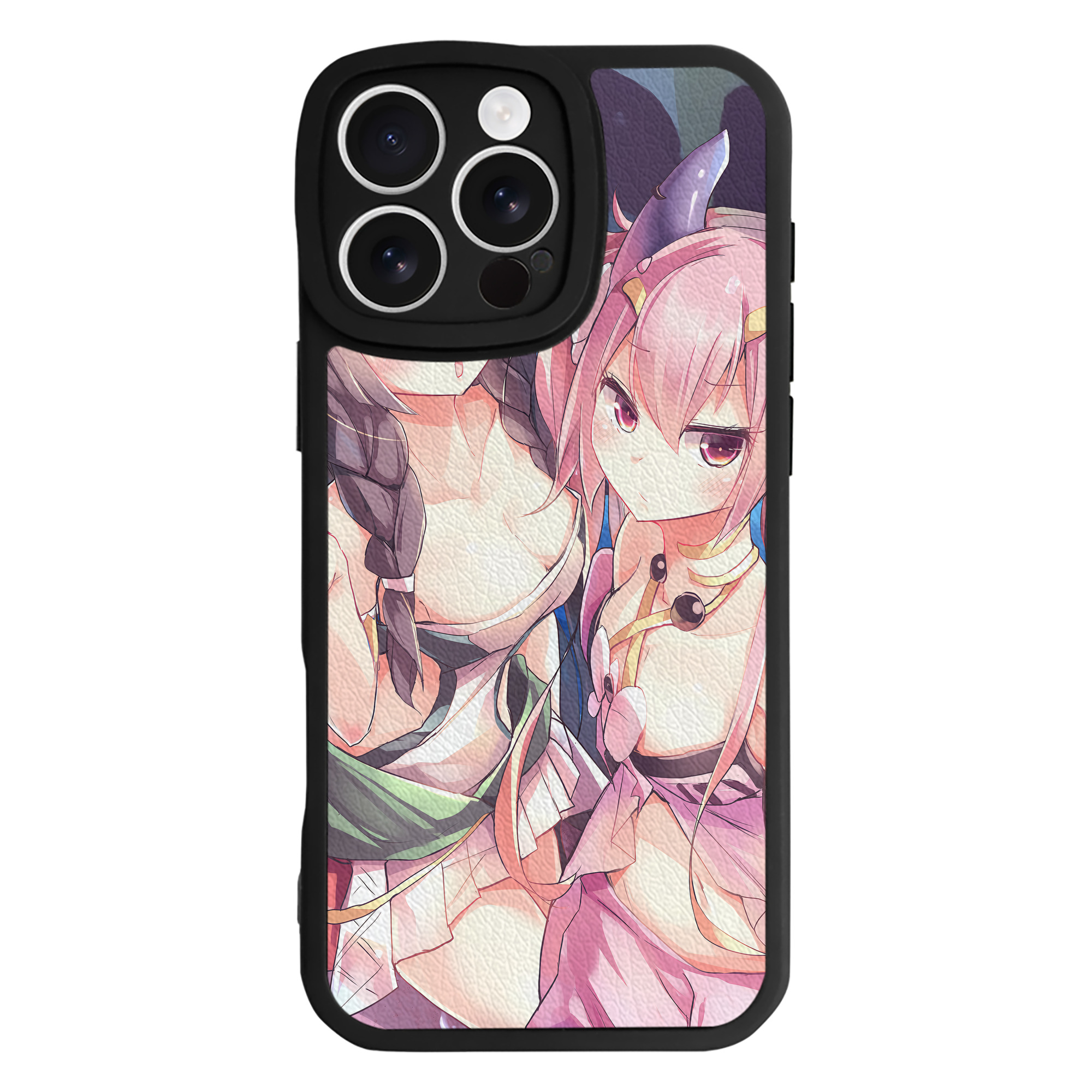（画像用） 遊☆戯☆王 Yu-Gi-Oh! 【iPhone 16シリーズ対応】シリコンスマホケース（レザー調） 材質：シリコン